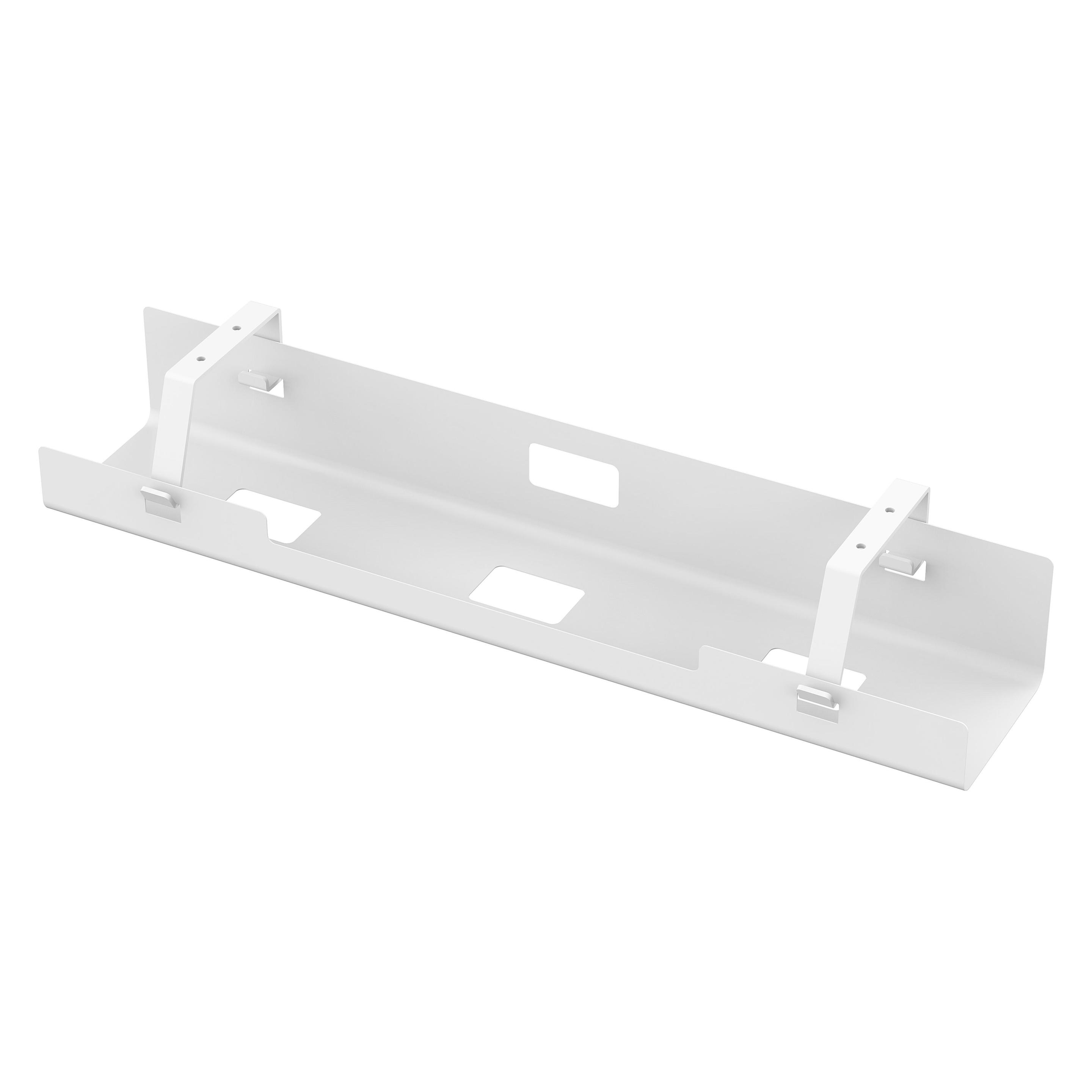 Cablio cable tray and power strip holder White (CAB-002W)