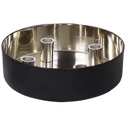 Kerzenhalter Rivala schwarz/silber 24cm