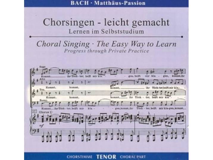 MATTHAUS PASSION CHORSINGEN TENOR CHANT (CD)