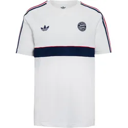 adidas FC BAYERN MÜNCHEN T-Shirt Herren | Gr. S | weiß - weiß