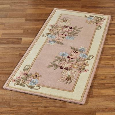 Touch of Class "Garden Bouquet Rug Runner, 2'3"" x 7'6"", Dusty Mauve"