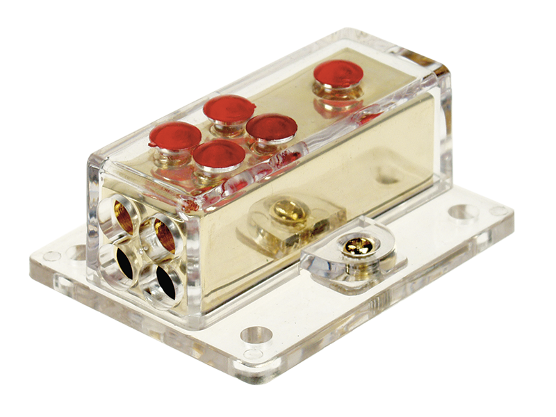 ACV Verteilerblock (gold) 1 x 20 mm² / 4 x 10 mm²