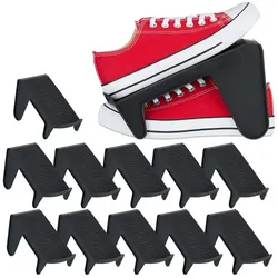 Relaxdays Schuhhalter 12er Set Schwarz
