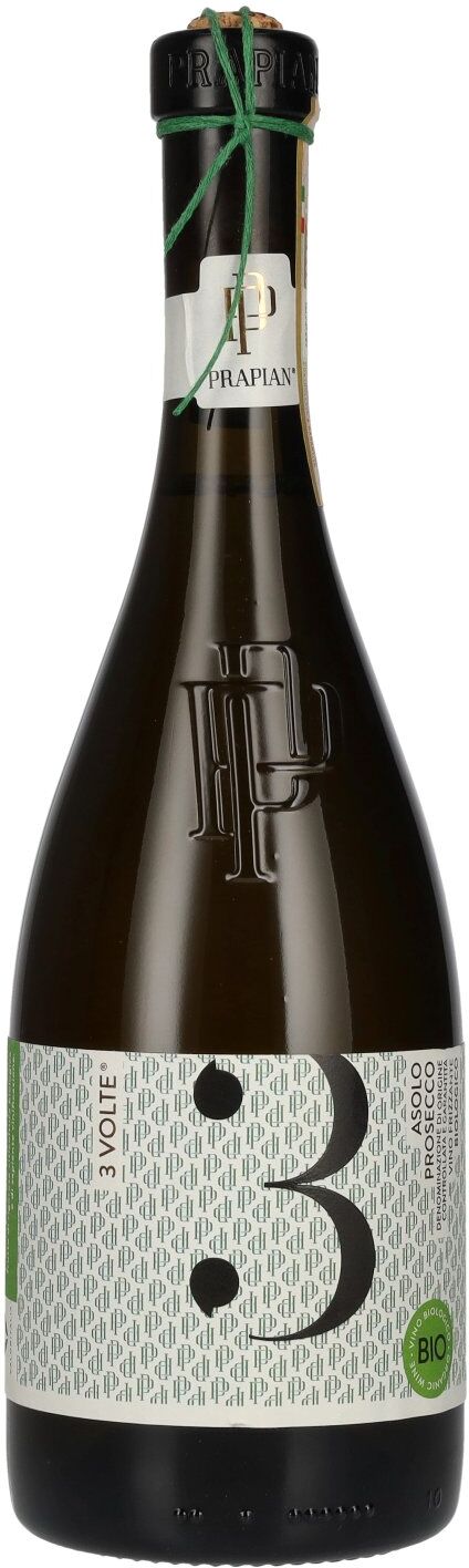 Sacchetto Prapian 3 Volte Asolo Prosecco Vino Frizzante Biologico DOCG 11% Vol. 0,75l