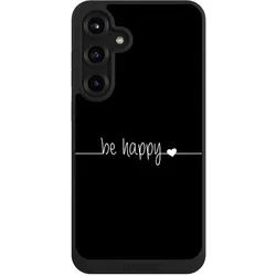 Nivocase Handyhülle für Samsung Galaxy S25+ Hülle NIVOpure Case Schwarz Glück Sprüche Statement (Samsung Galaxy S25+), Smartphone Hülle, Schwarz