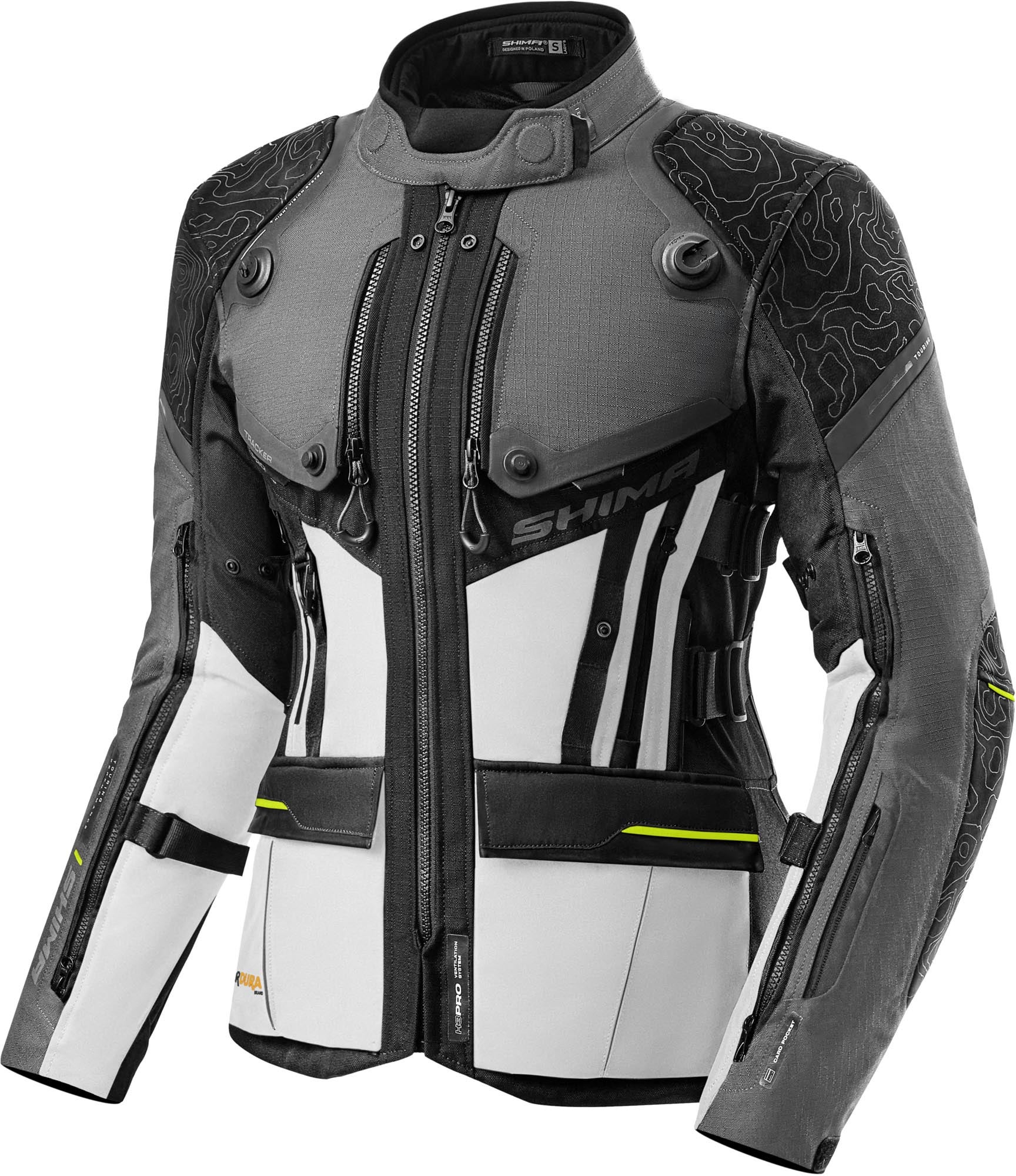 SHIMA Tracker Motorrad Textiljacken TRACKER-MEN-JKT-GREY-4XL