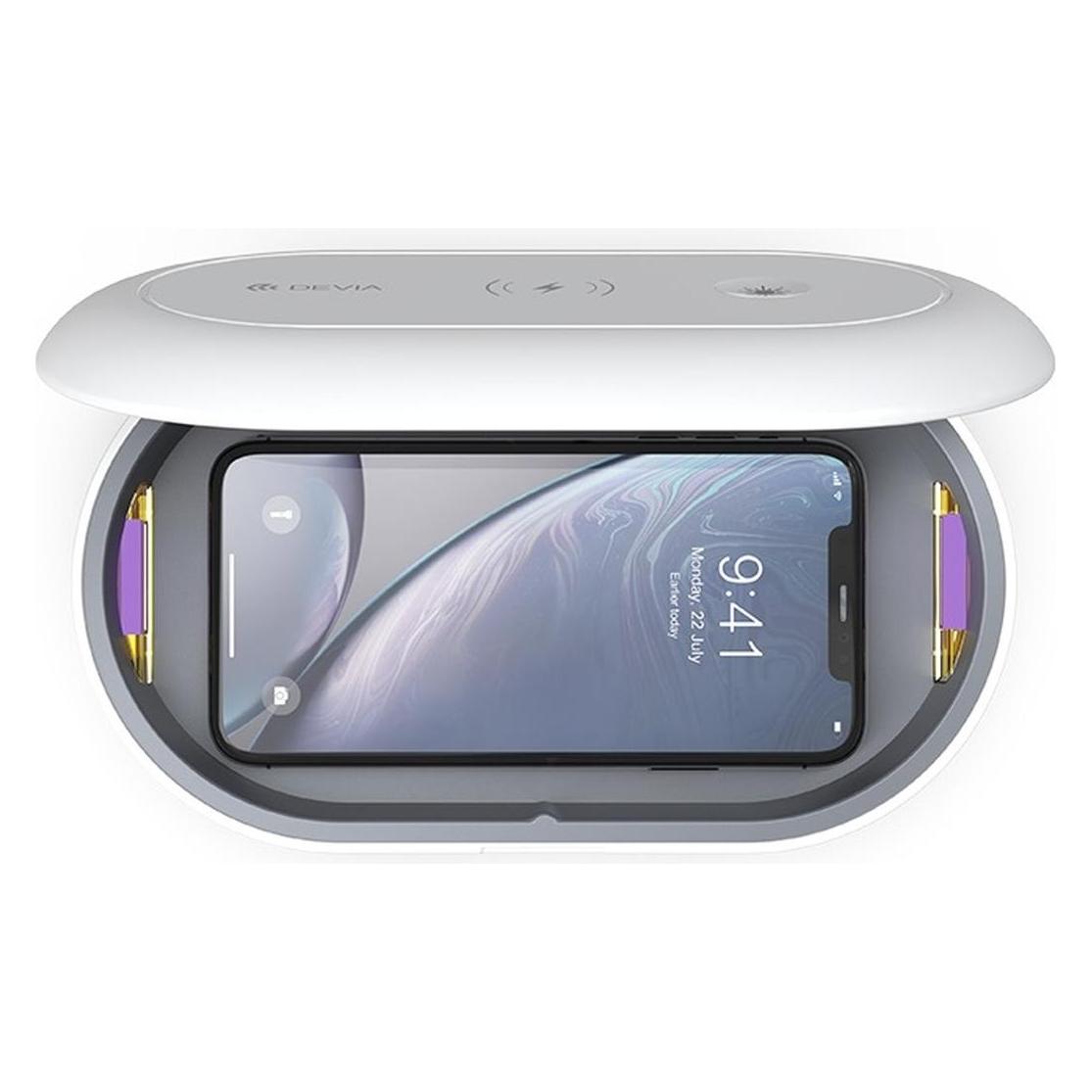 Devia *NEW* Wireless Charger + UV disinfection box (10 W) (DEWDBU086)