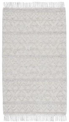 Juniper Home Delineate Indoor/ Outdoor Geometric Ivory/ Light Gray Area Rug