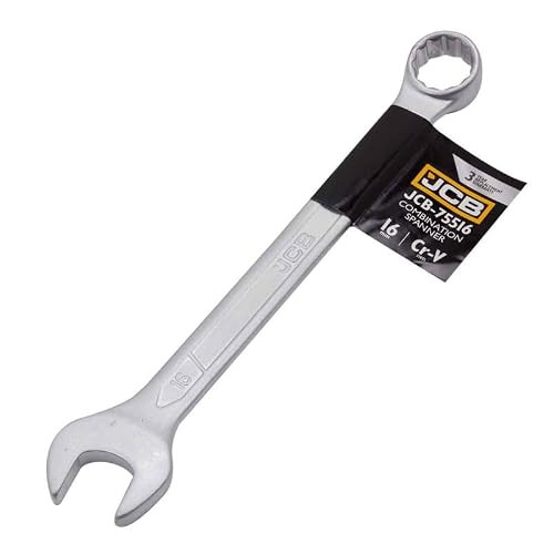 JCB Ringsteeksleutel 16 mm - Satijnafwerking - Cr-V Staal