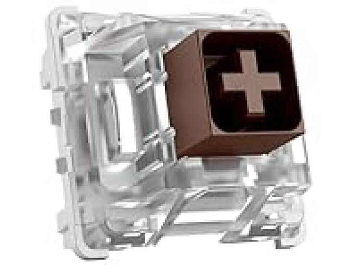 Glorious Gaming 120x Kailh mechanische toetsenbordschakelaars (Box Brown) - Tactile & Stil, 45g bedieningskracht, Waterbestendig & Stofdicht, 3-pins, SMD-LED compatibel, Box Range - Kailh Brown
