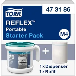 Tork, Papierhandtuchspender, Papierhandtuchspender Tragbarer Einzelblatt Innenabrollungsspender, M3