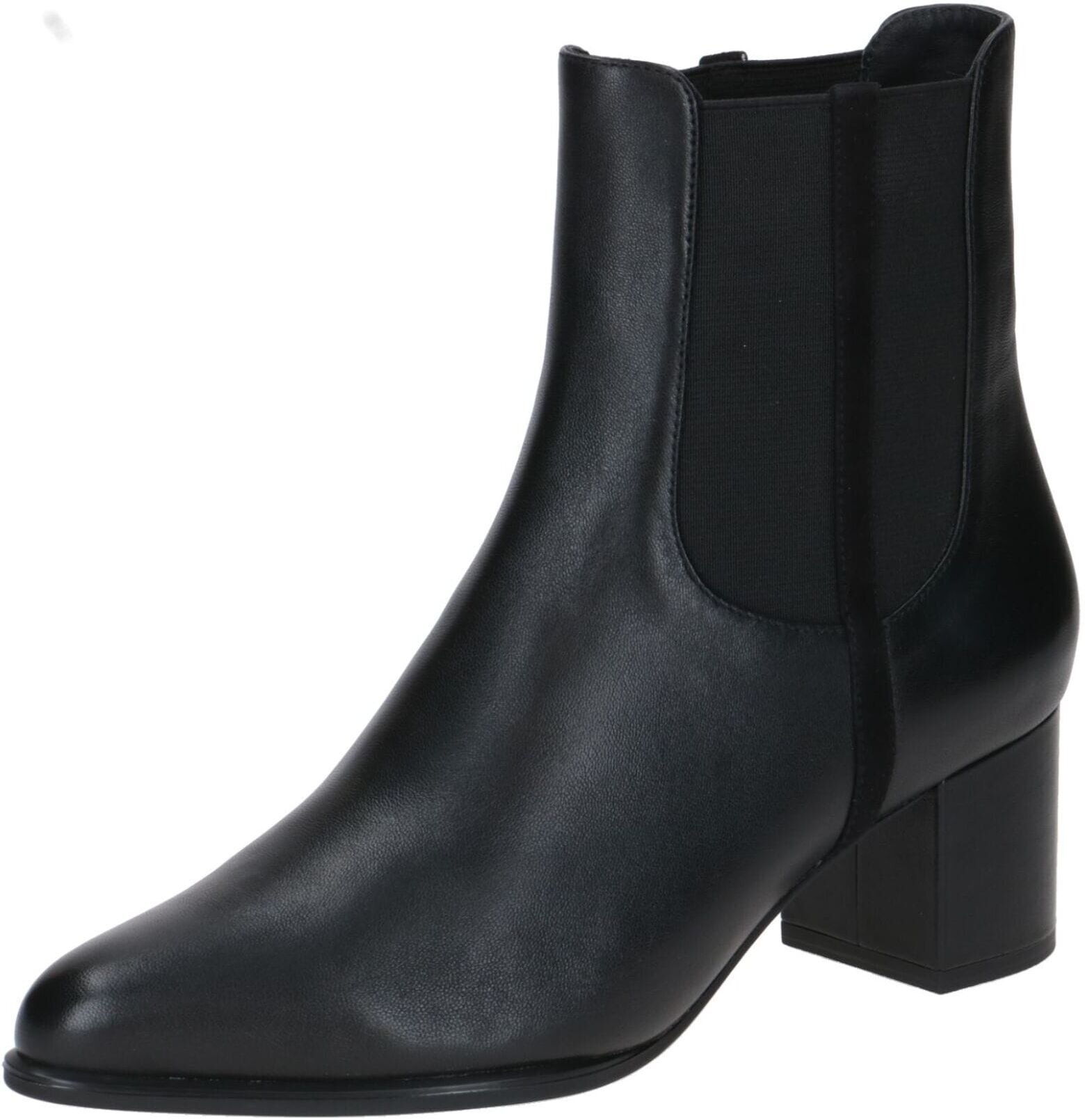 Stiefelette PETER KAISER "Peter Kaiser Stiefelette Nappaleder", Damen, Gr. 38, schwarz, Nappaleder, Schuhe Stiefelette