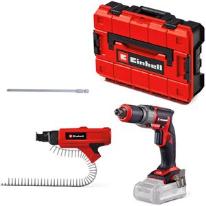 Einhell-Professional Trockenbauschrauber TP-DY 18 Li BL, Akku, 18 V, mit Tiefenanschlag, Magazinaufsatz und Koffer