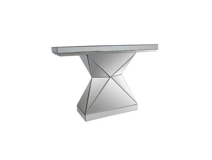 Livetastic Konsolentisch, Silber, Glas, rechteckig, Sockel, 35.5x81x120 cm, Wohnzimmer, Wohnzimmertische, Konsolentische