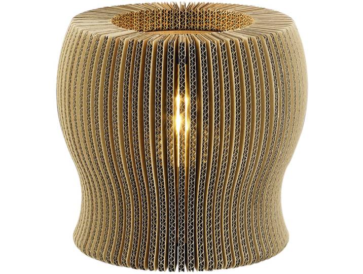 Tischlampe Clare braun Metall H 26 cm