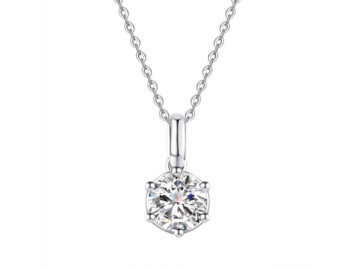 ALAIN MICHAL Collier classique - 1 ct, Argent sterling S925