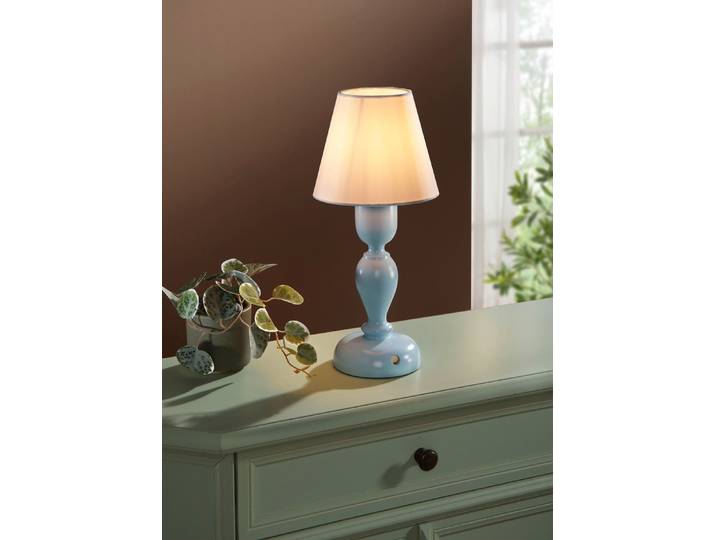 Dimmbare LED-Touch-Tischleuchte, Pastellblau