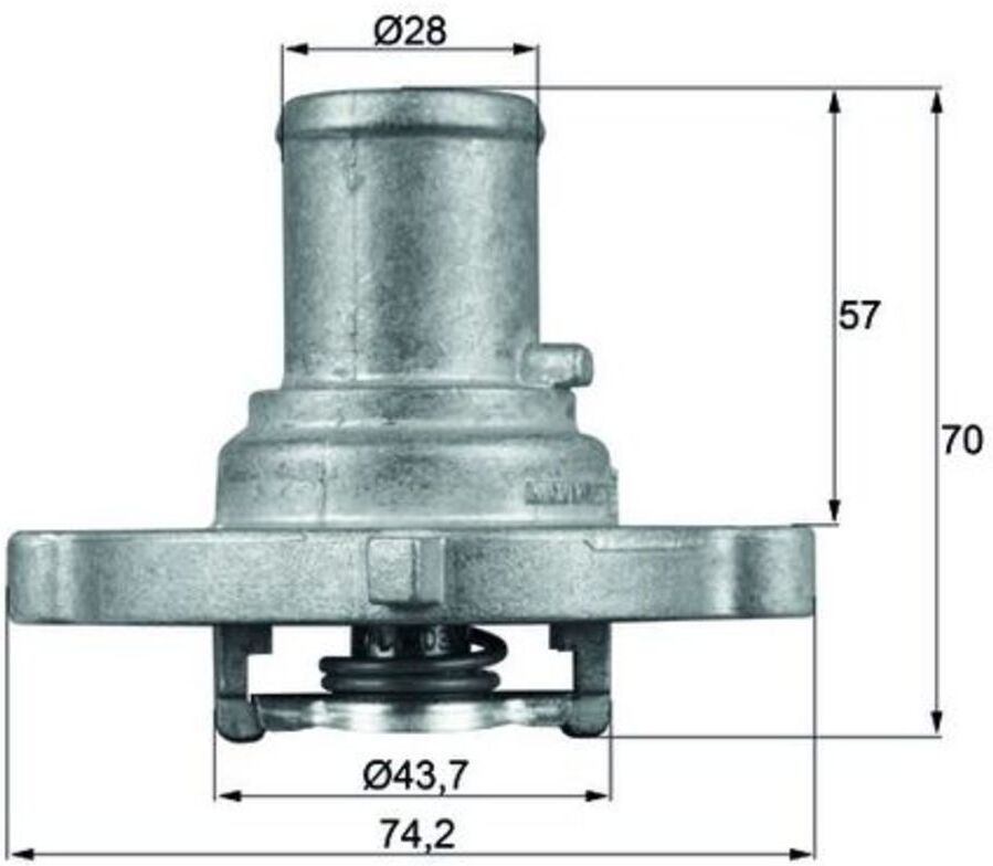 Thermostat, Kühlmittel MAHLE TI 122 87D