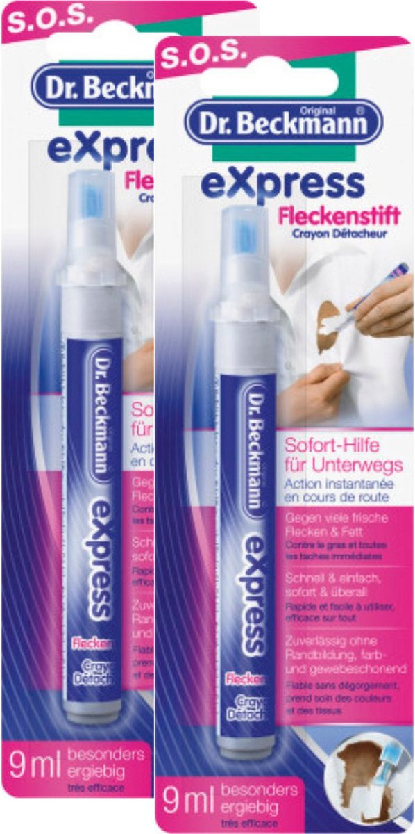 Dr. Beckmann Vlekkenstift Vlekverwijderaar set van 2 - 2 x 9 ml