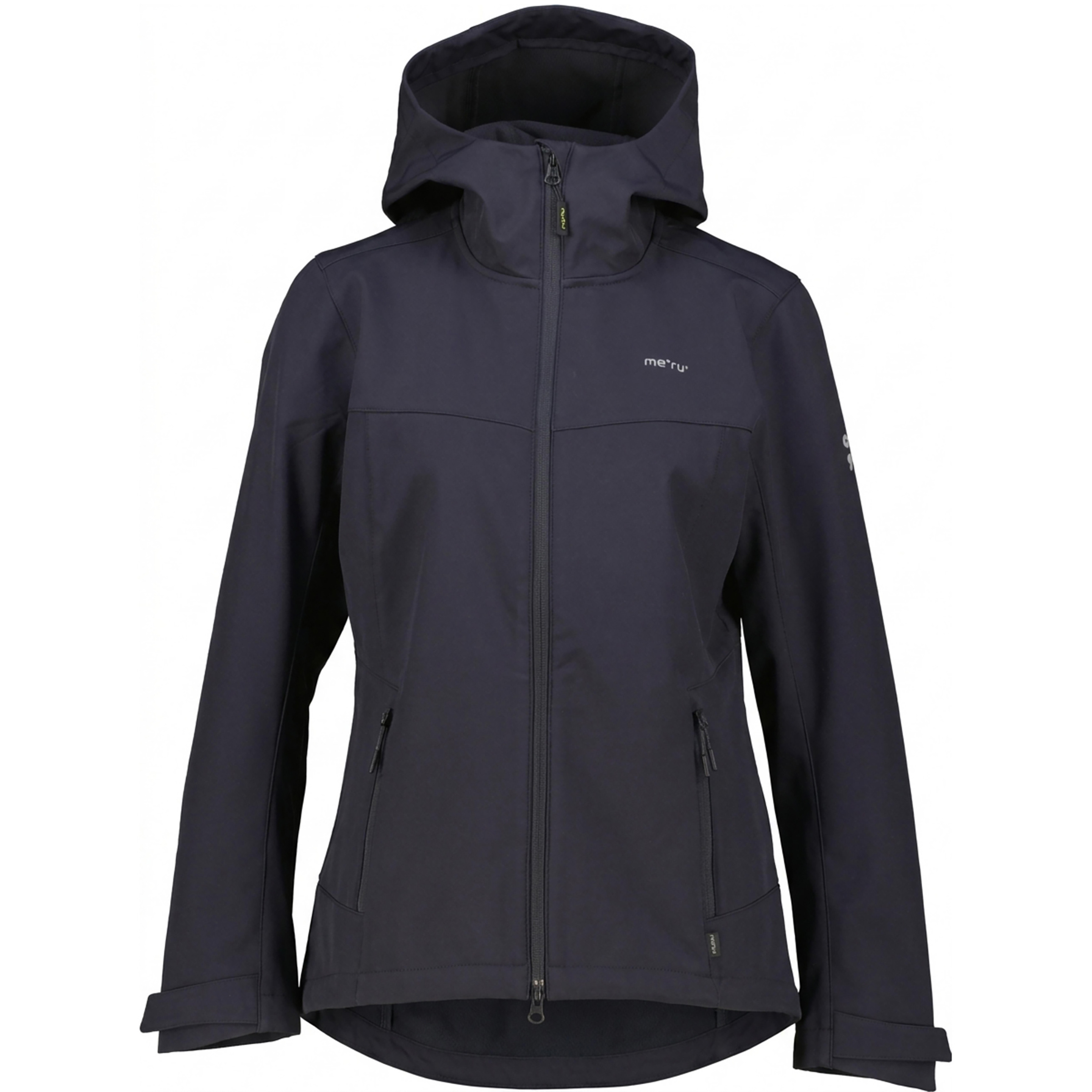 Bergzeit Basics Meru Bordeaux Damen Softshelljacke blau Größe XS Trekking Wasserabweisend Wasserabweisend