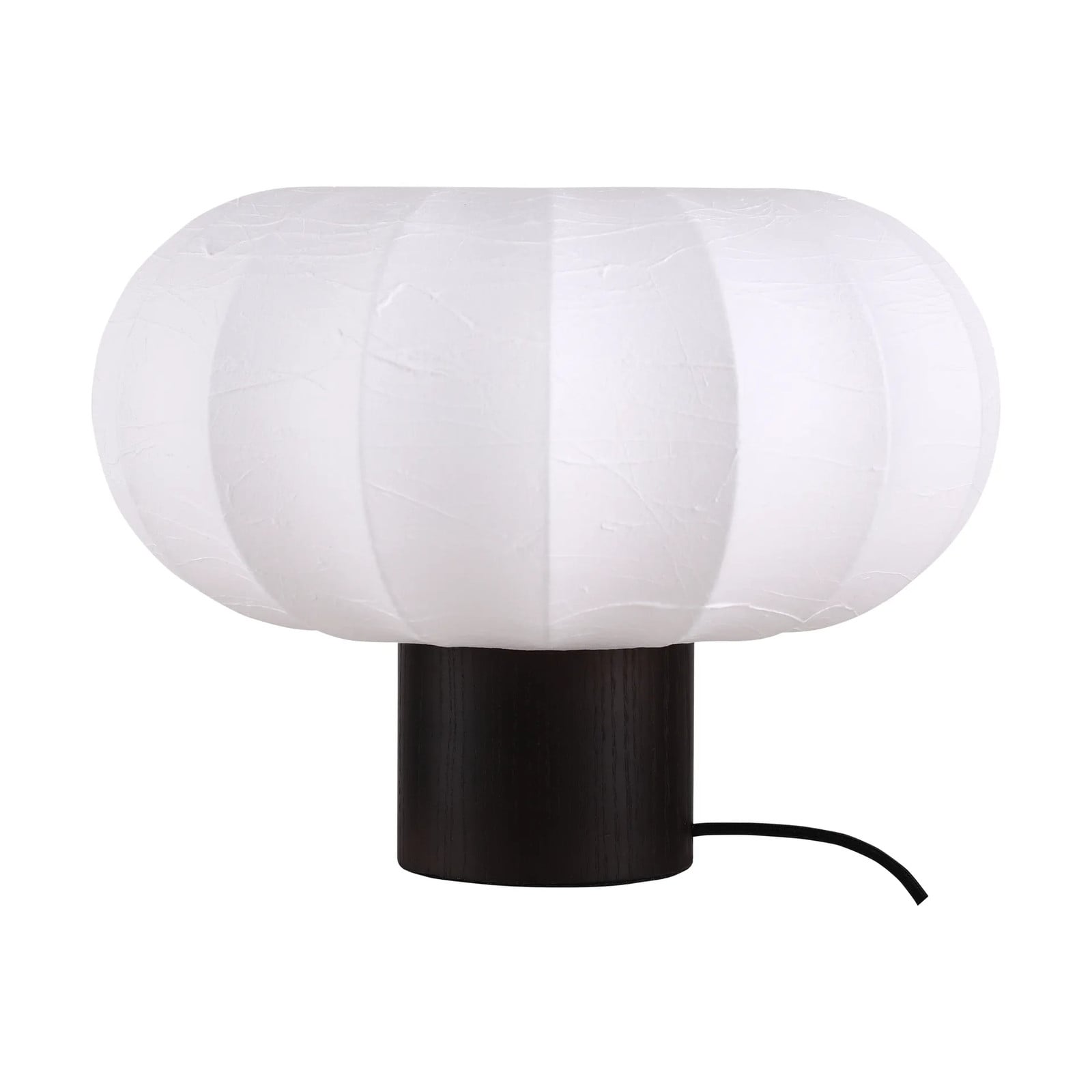 Watt & Veke Lunari tafellamp White-donker essenhout, Ø32 x 24 cm