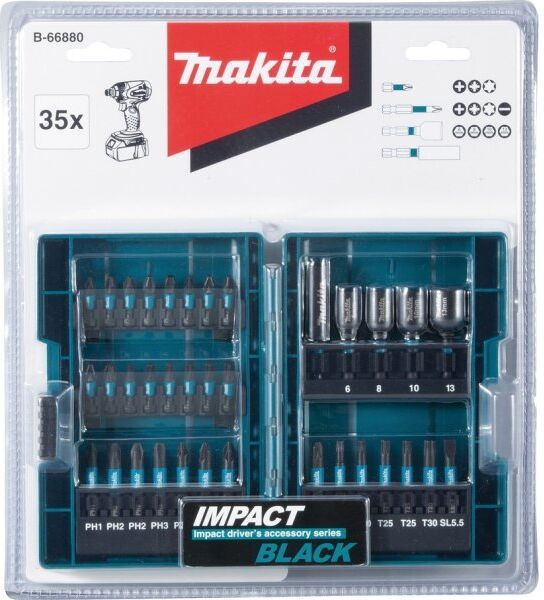 Makita Bitssæt M/35 Dele, Impact Black