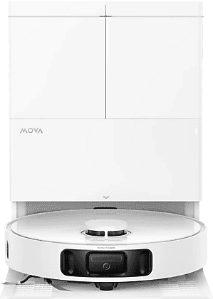 Robot aspirador - MOVA E50 Ultra, 700 W, 5 l depósito de agua, 225 min, 58 dB(A), LiDAR 360°, Blanca