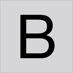 RZB 99223.013.B Buchstabe "B",120mm