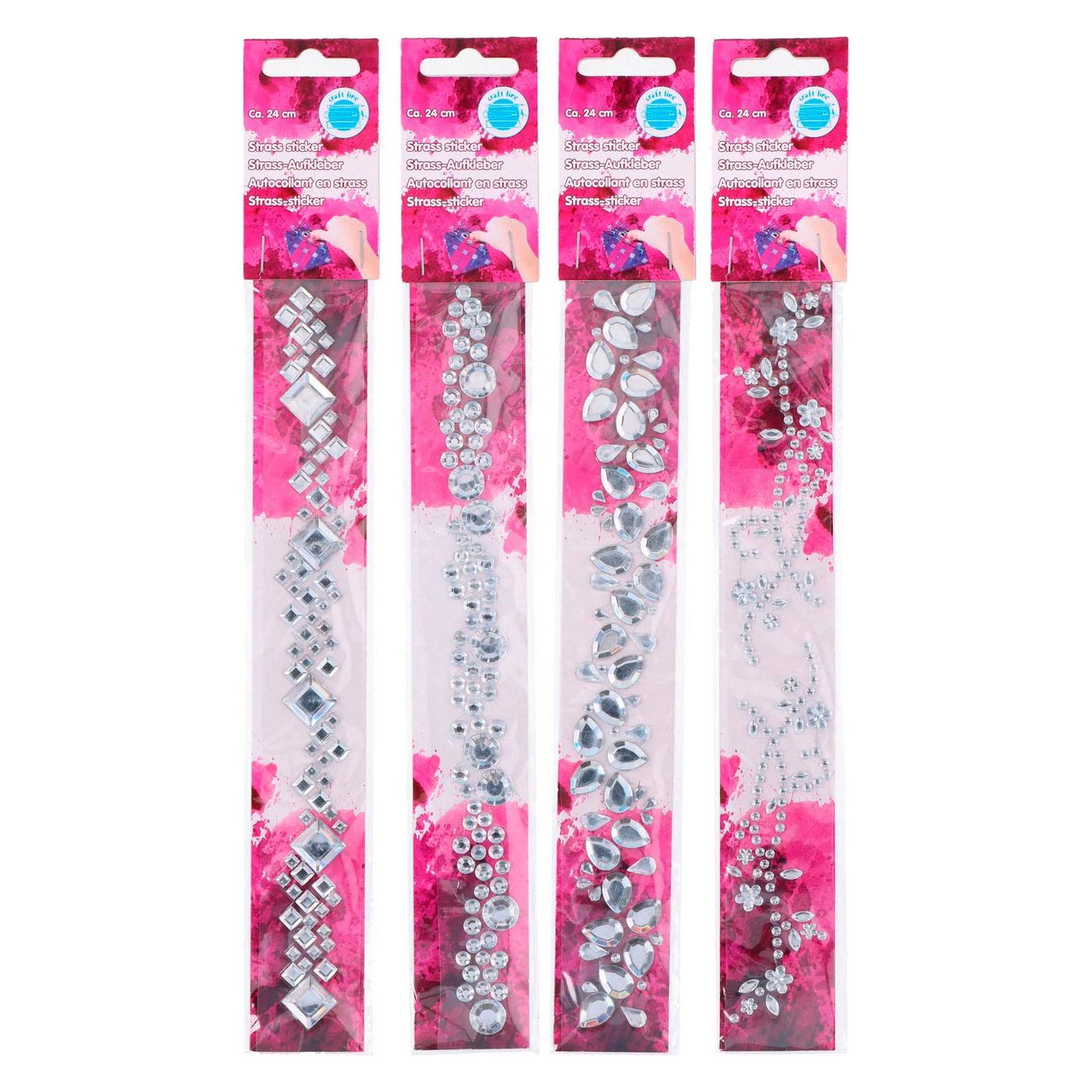 Strass Aufkleber Girlande (4 Sticker) (21206448)