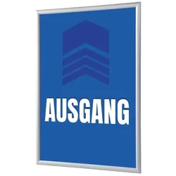 SHOWDOWN Displays Showdown Klapprahmen - DIN A1 - Komplett-Set - Ausgang Deutsch - Blau/Silber