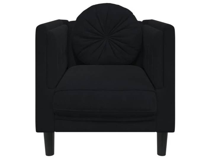 Fauteuil - MXZZAND - OWL116239 - Velours noir - 1 place - Design contemporain