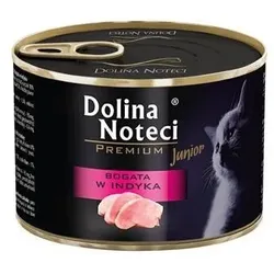 Dolina Noteci Premium Wet Katzenfutter Junior reich an Truthahn 185g