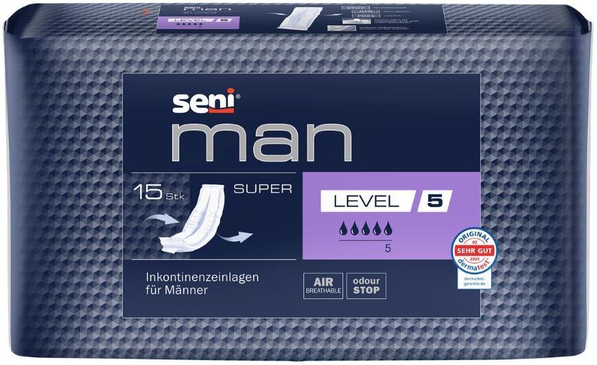 Seni Man Inkontinenzeinlage super Level 5 9x15 St Inkontinenzslip