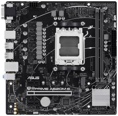 Asus PRIME A620M-E-CSM Mainboard Sockel (PC) AMD AM5 Formfaktor (Details) Micro-ATX Mainboard-Chipsatz AMD A620
