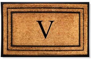 A1 Home Collections Natural Coir & Rubber Door Mat, Heavy Duty, Dirt Trapping, Long-Lasting Entrance Doormats