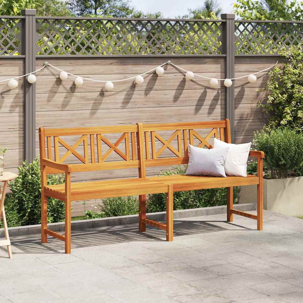 Brambly Cottage Solid Wood Outdoor Bench Brown 90cm H x 180cm W x 56cm D