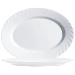 Arcoroc Platte oval »TRIANON White« 29 cm weiß