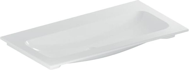 Geberit iCon Meuble lavabo 90x48 cm sans trou de robinet, sans trop-plein, blanc, KeraTect (501845004)