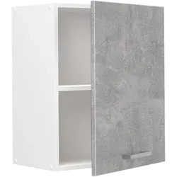 Vicco, Regal, Hängeschrank R-Line, Beton/Weiss, 50 cm (31 x 50 x 60 cm)