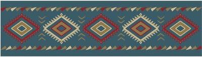 Mayberry Rug "Cozy Cabin Diamonds Tread Non Skid Lodge Stair Treads 9""x30"""