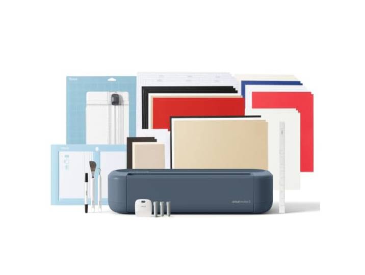 Cricut Maker™ 5 Essential Bundle + digitale Inhalte, intelligente Schneidemaschine. Enthält Material für 65 Projekte + zusätzliche digitale Bonusinhalte.