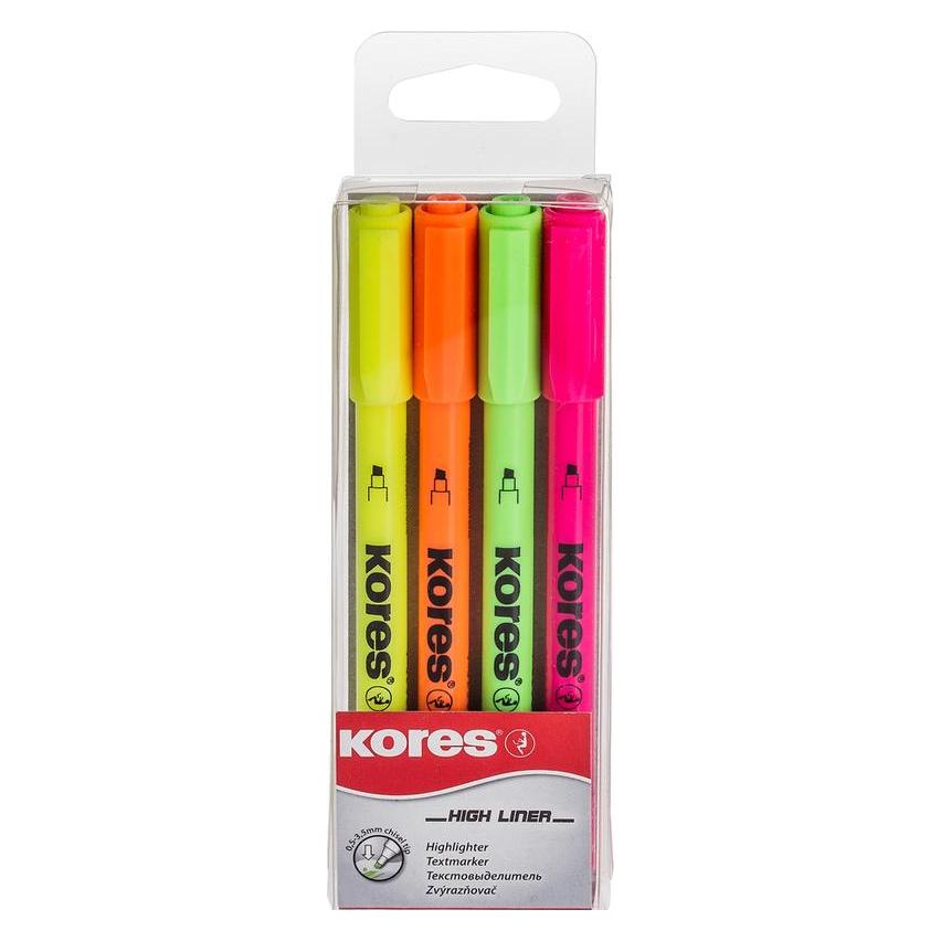 Kores Textmarker High Liner (4x) (TM36240)
