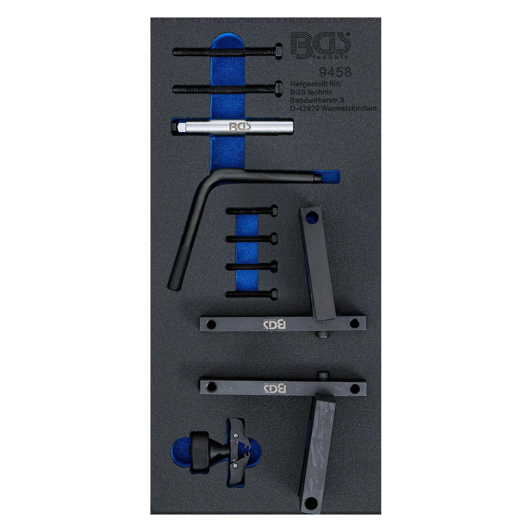 BGS Werkstattwageneinlage 1/3: Motor-Einstellwerkzeug-Satz für BMW S65 (9458)