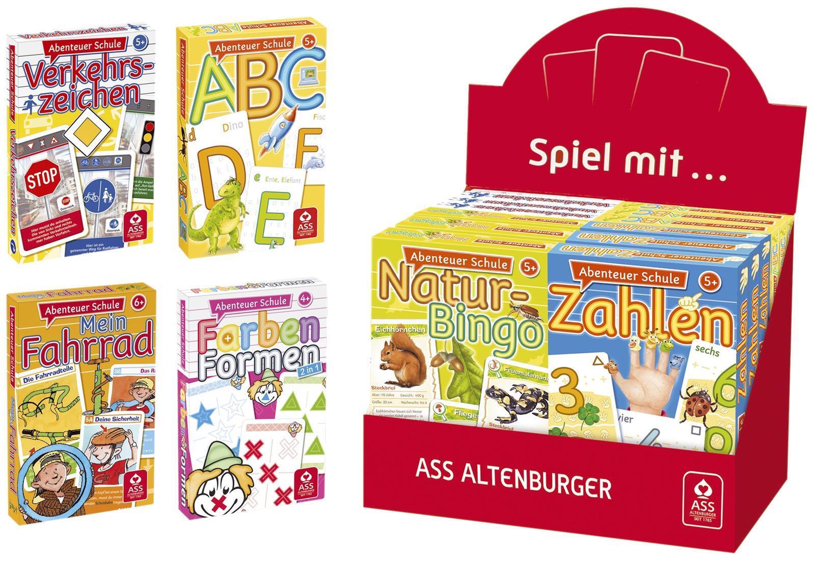 12x ASS 225 72840 Lernspiel Schule 4-fach sortiert