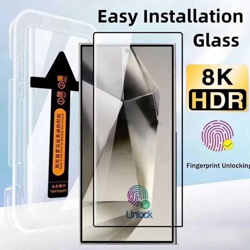 INF Vollständige Abdeckung Displayschutzfolie für compatible with Samsung Galaxy S24 Ultra mit einfachem Anbringungsset