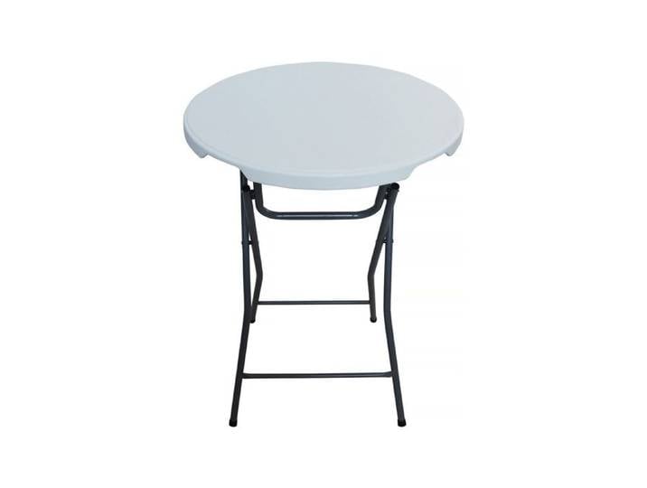 Table haute pliante en plastique Ø 80 cm  Lili  - blanc