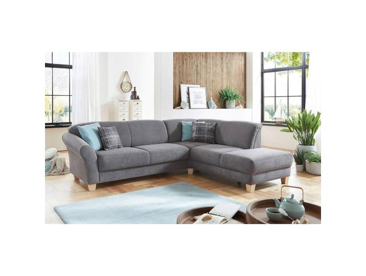 Ecksofa Gotland grau, 257x212 cm