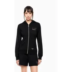 EA7 für Damen. 7W001044_AF12482 Sweatshirt Evolution schwarz (XS), Sportlich, Polyester