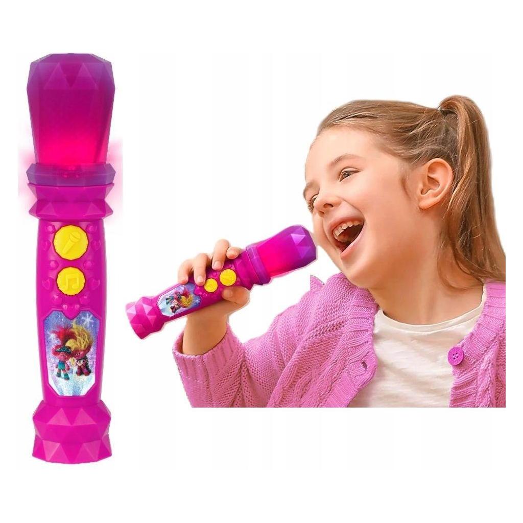 eKids Mikrofon Karaoke Do Śpiewania Dla Dziecka Dzieci Trolls Trolle 3 / Tr-070.uemv23m (EKIDS)