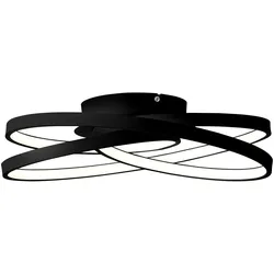 BRILLIANT Labyrinth LED Deckenleuchte 40cm schwarz   1x LED integriert, 40W LED integriert (SMD), (Lichtstrom: 4700lm, Lichtfarbe: 3000K)